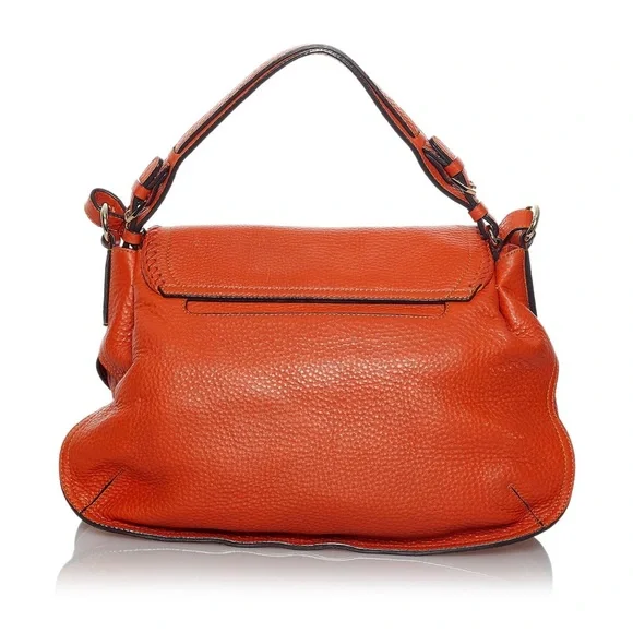 Authentic MCM 2 way tote orange leather - Picture 4 of 6